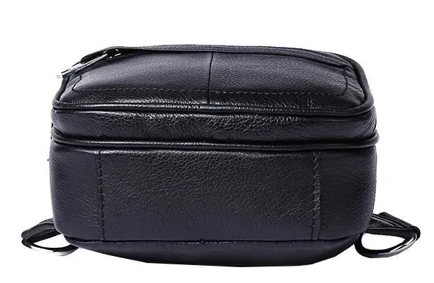 Сумка чоловіча шкіряна через плече Vintage 14840 Чорна