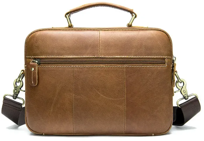 Сумка чоловіча горизонтальна зі шкіри Vintage 20005 Руда