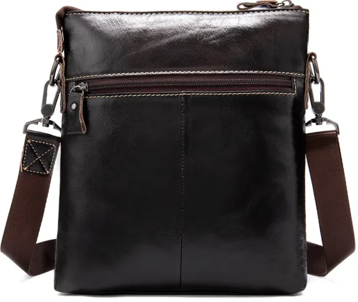 Сумка чоловіча зі шкіри Vintage 20025 Коричнева