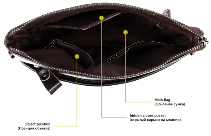 Сумка чоловіча зі шкіри Vintage 20025 Коричнева
