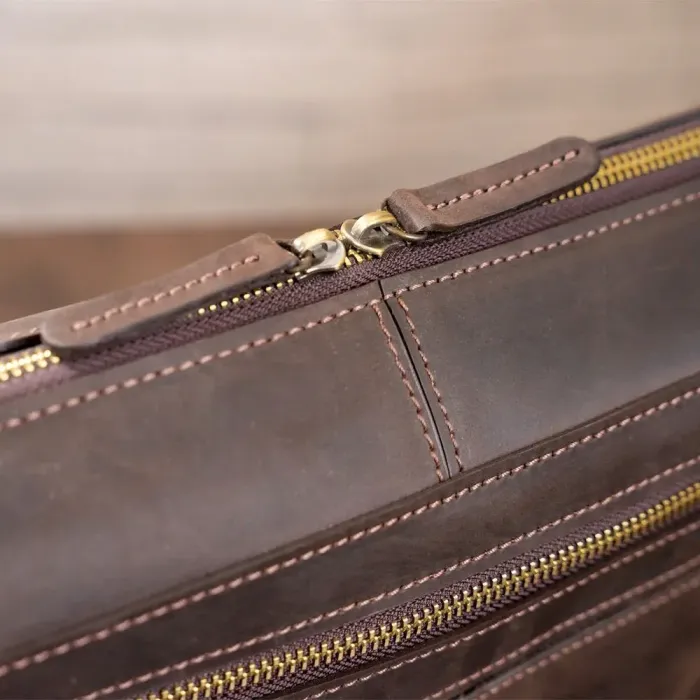 Сумка чоловіча шкіряна SHVIGEL 11245 Коричнева