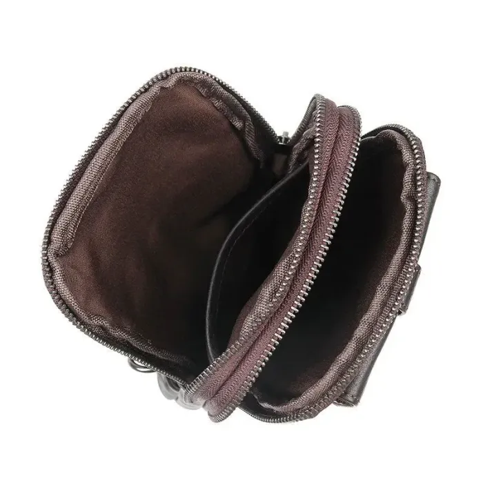 Сумка чоловіча шкіряна в зернистій шкірі через плече Vintage 14956