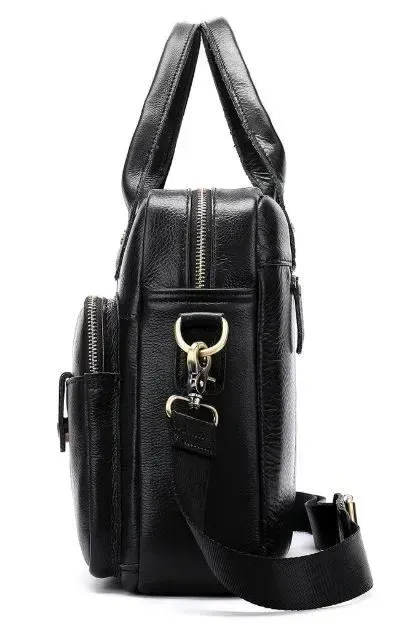 Сумка мужская кожаная Vintage 14793 Черная