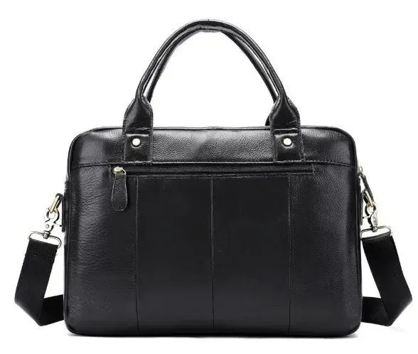 Сумка мужская кожаная Vintage 14793 Черная