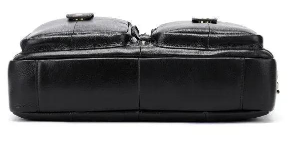 Сумка мужская кожаная Vintage 14793 Черная