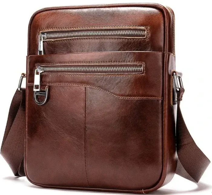 Сумка мужская кожаная Vintage 14825 Коричневая