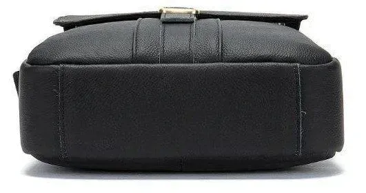 Сумка чоловіча шкіряна Vintage 14828 Чорна