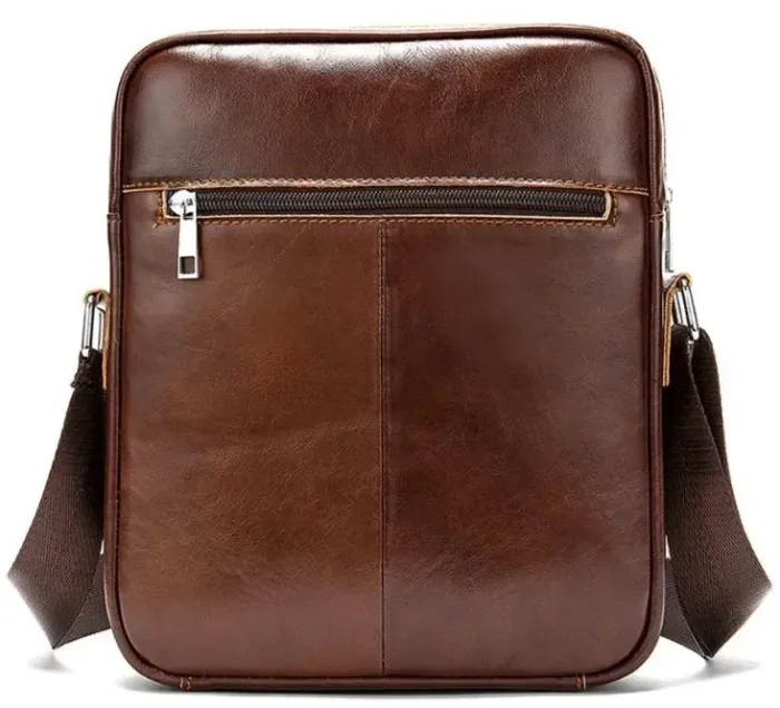 Сумка мужская кожаная Vintage 14830 Коричневая