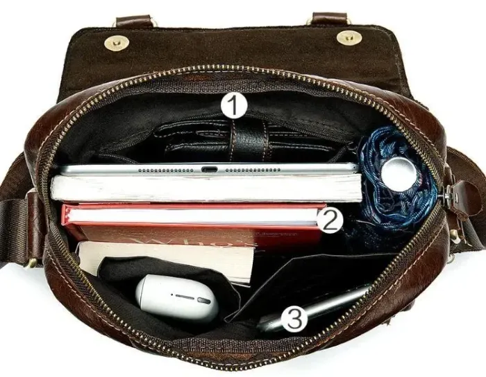 Сумка чоловіча шкіряна Vintage 14841