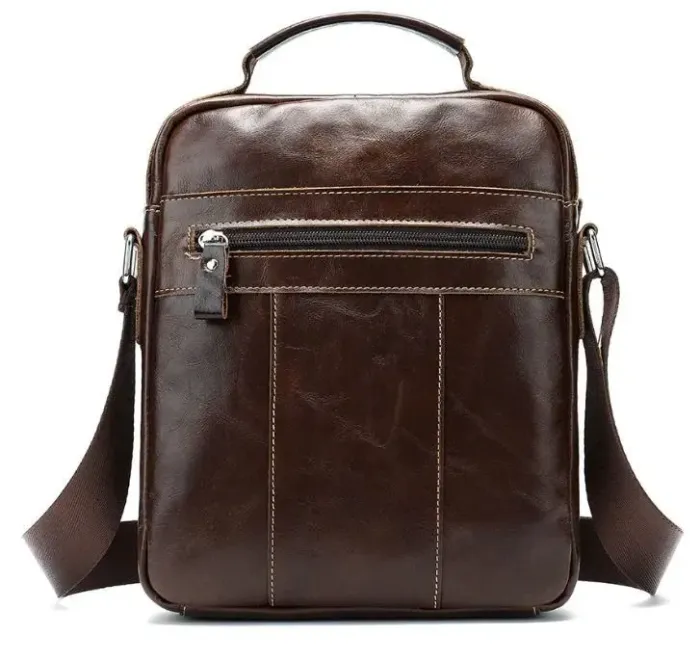 Сумка мужская кожаная Vintage 14846 Коричневая