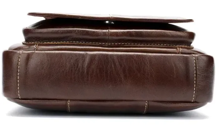 Сумка мужская кожаная Vintage 14846 Коричневая