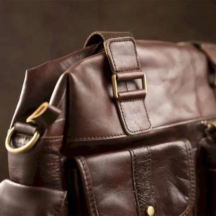 Сумка чоловіча під ноутбук Vintage 14676 Коричнева