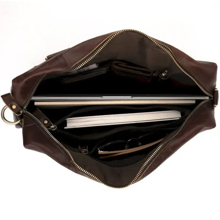Сумка чоловіча під ноутбук Vintage 14676 Коричнева