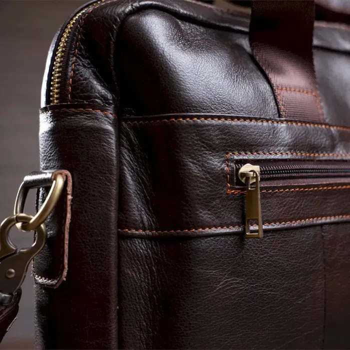 Сумка чоловіча під ноутбук Vintage 14751 Коричнева