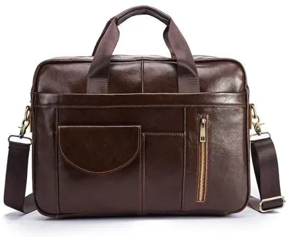 Сумка чоловіча під ноутбук Vintage 14882 Коричнева