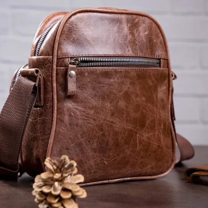 Сумка чоловіча SHVIGEL 00904 Коричнева