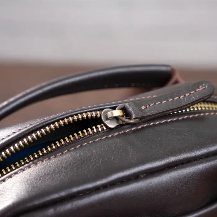 Сумка чоловіча SHVIGEL 11089 шкіряна Коричнева