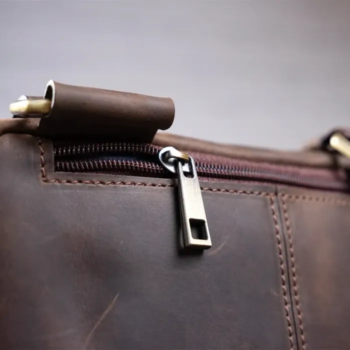 Сумка чоловіча SHVIGEL 11094 шкіряна Коричнева