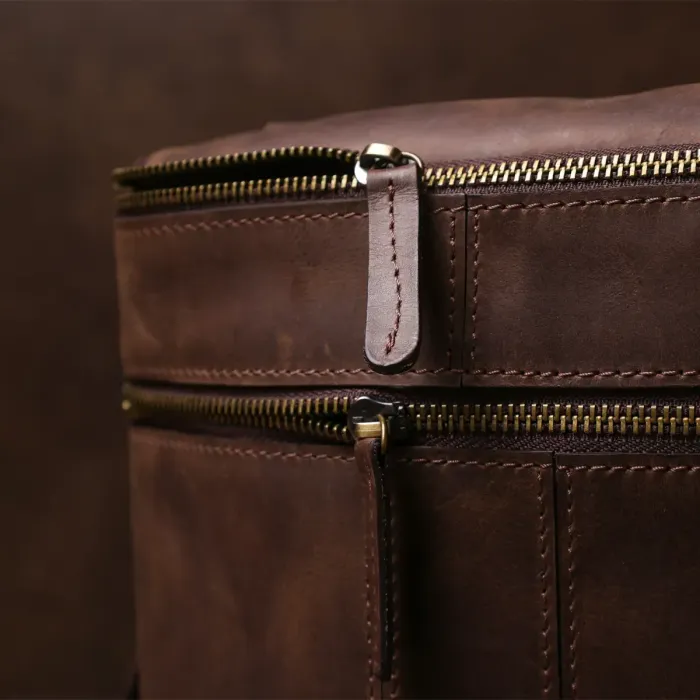 Сумка чоловіча SHVIGEL 11103 шкіряна Коричнева