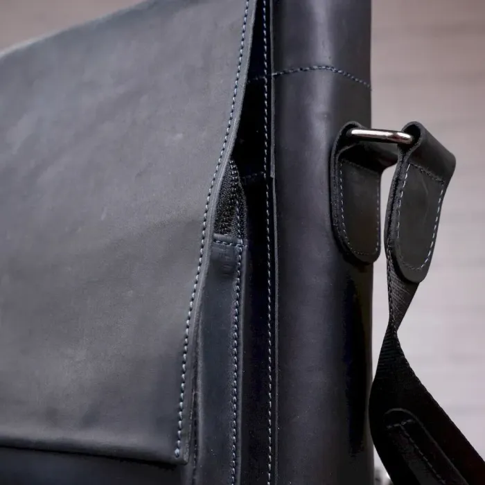 Сумка чоловіча SHVIGEL 11112 шкіряна Чорна