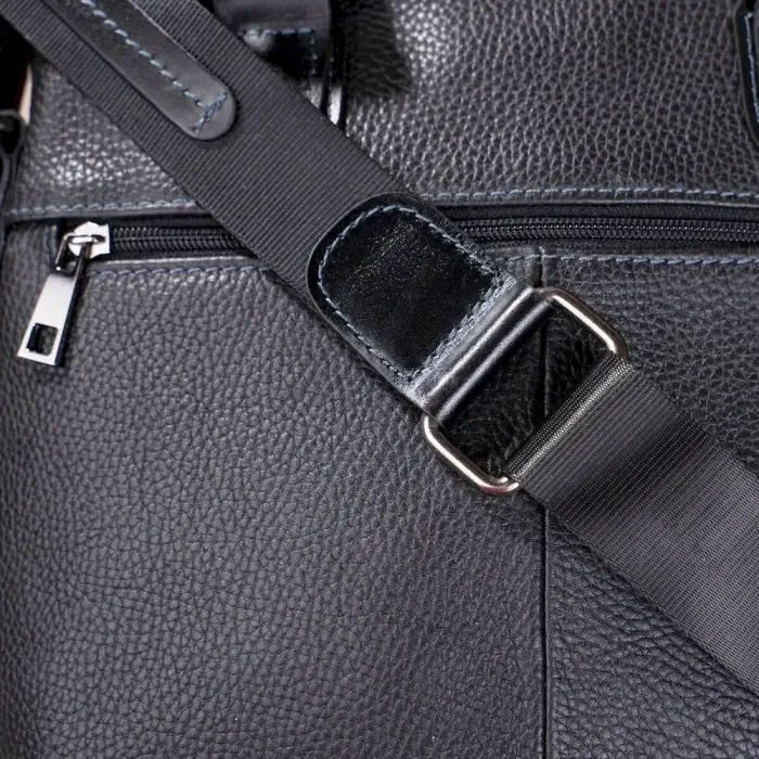 Сумка чоловіча SHVIGEL 11114 шкіряна Чорна