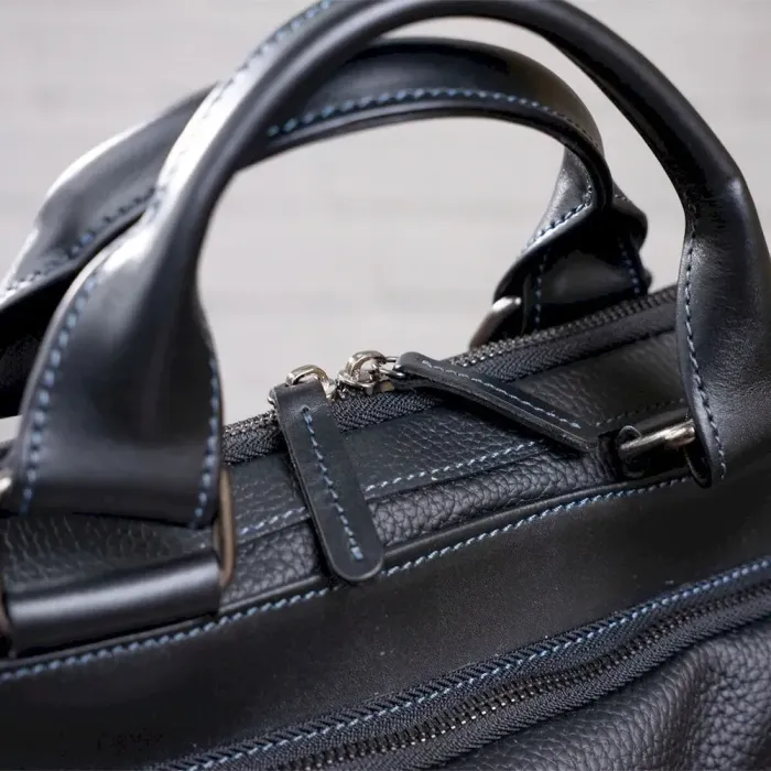 Сумка чоловіча SHVIGEL 11116 шкіряна Чорна