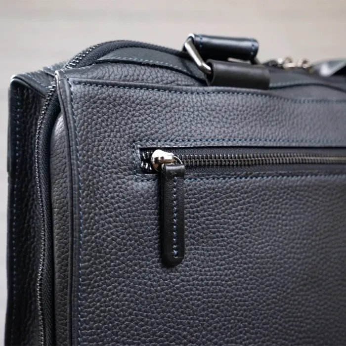 Сумка чоловіча SHVIGEL 11116 шкіряна Чорна