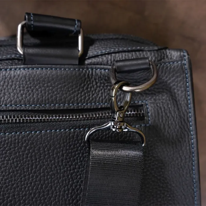 Сумка чоловіча SHVIGEL 11116 шкіряна Чорна