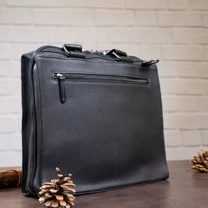 Сумка чоловіча SHVIGEL 11116 шкіряна Чорна