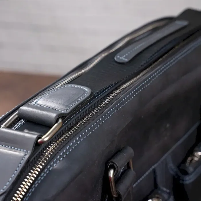 Сумка чоловіча SHVIGEL 11117 шкіряна Чорна