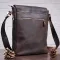 Сумка чоловіча SHVIGEL 11129 із вінтажної шкіри Коричнева