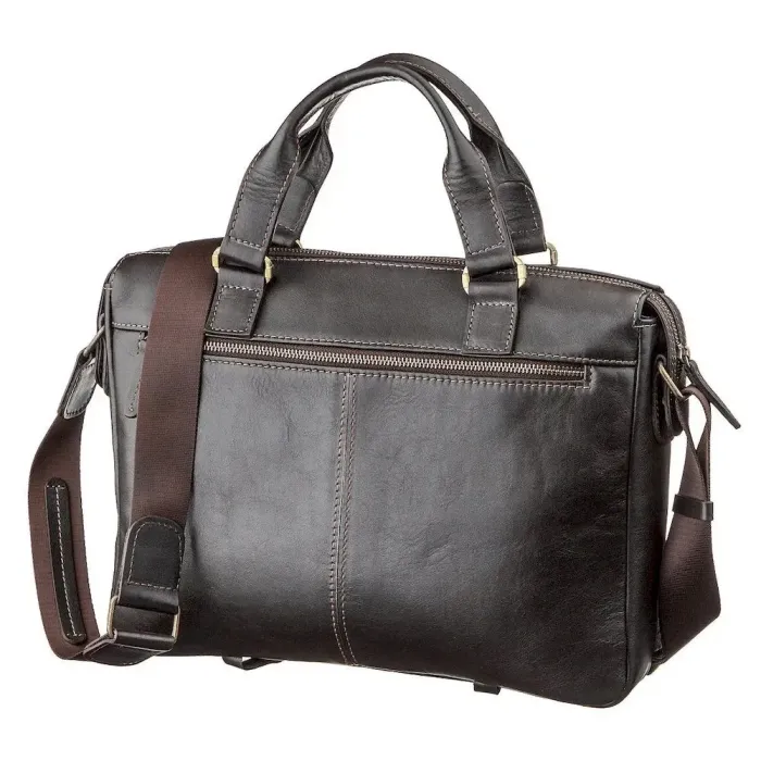 Сумка чоловіча SHVIGEL 11138 шкіряна Коричнева