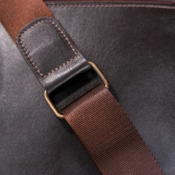 Сумка чоловіча SHVIGEL 11183 у гладкій шкірі Коричнева