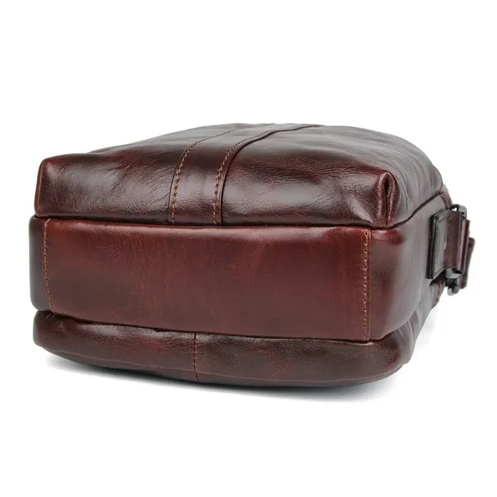 Сумка чоловіча в гладкій шкірі Vintage 14947