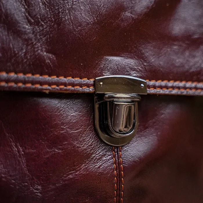 Сумка чоловіча Vintage 14622 шкіряна Коричнева