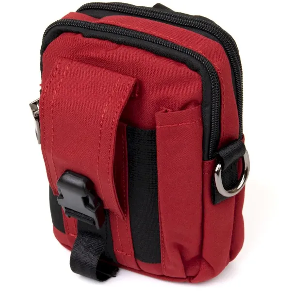 Сумка на пояс нейлон Vintage 20647 Червона