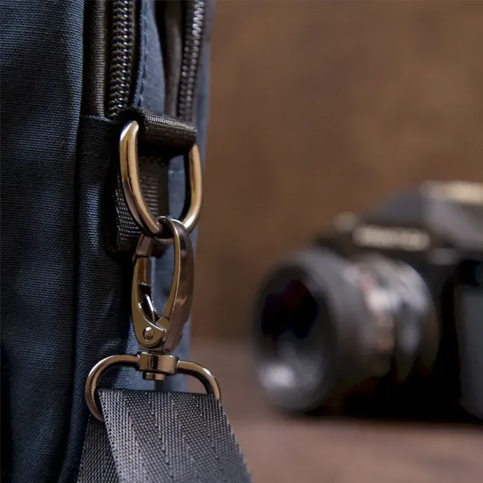 Сумка на пояс нейлон Vintage 20649 Синя