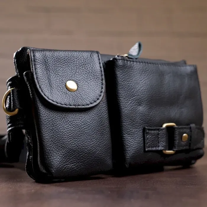 Сумка на пояс Vintage 14734 Чорна