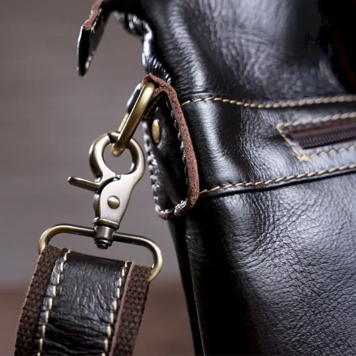 Сумка під ноутбук з гладкої шкіри Vintage 14890