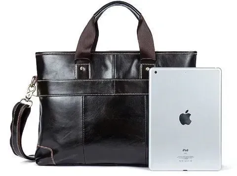 Сумка під ноутбук з гладкої шкіри Vintage 14890