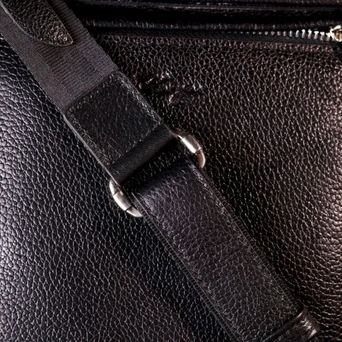 Сумка-портфель на плечо KARYA 20904 кожаная Черный