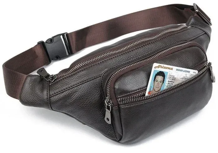 Сумка поясна шкіряна Vintage 14971