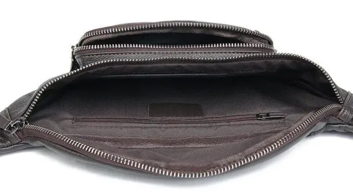 Сумка поясна шкіряна Vintage 14971