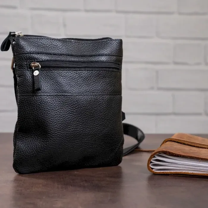 Сумка SHVIGEL 11025 шкіряна Чорна