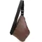 Сумка слинг кожзам Vintage 20566 Темно-коричневая