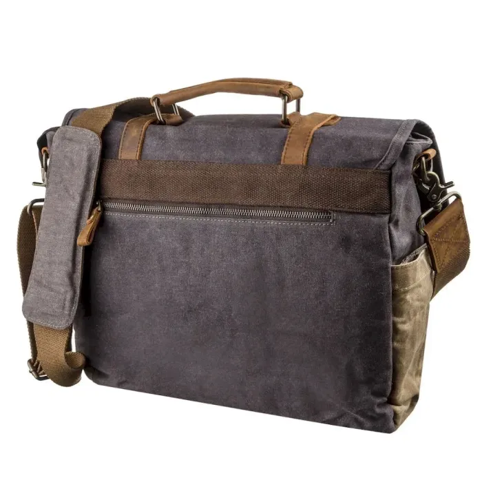 Сумка текстильна Vintage 20059 Сіра