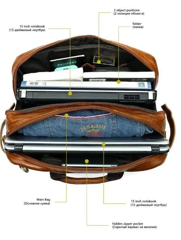 Сумка - трансформер шкіряна Vintage 14781