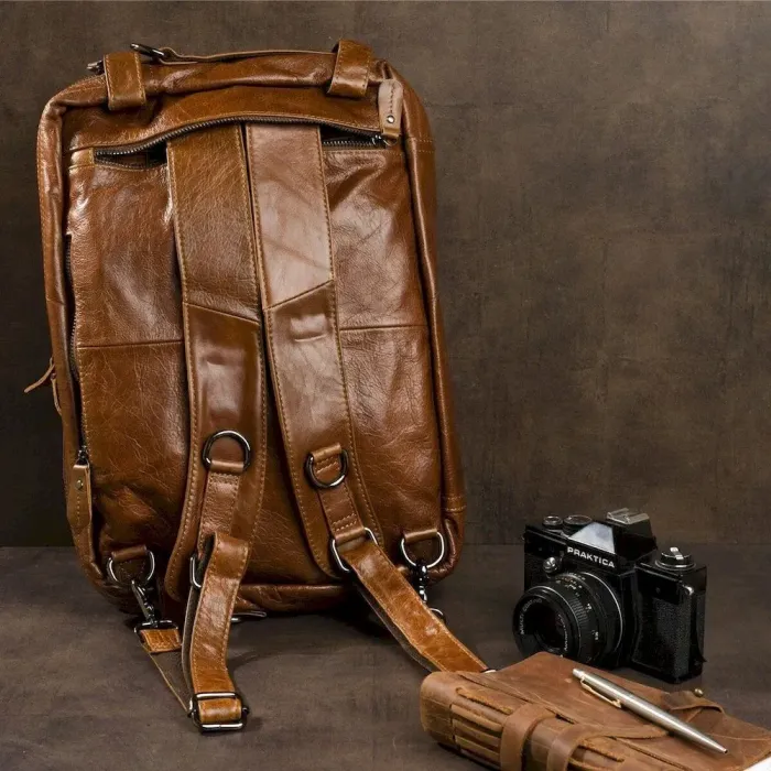 Сумка - трансформер шкіряна Vintage 14781