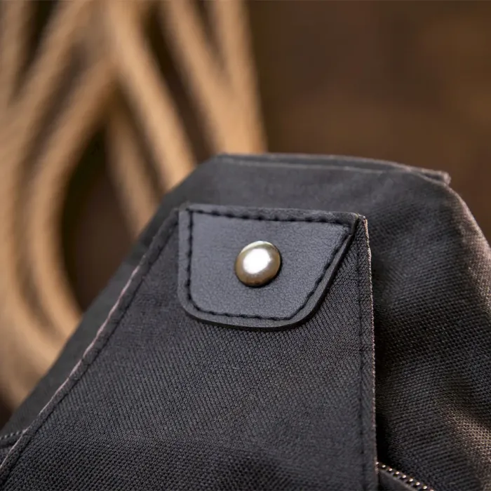 Сумка унісекс через плече смарт текстильна Vintage 20555 Чорна