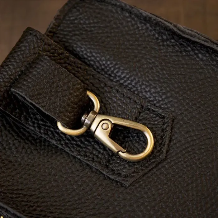 Сумка унісекс на пояс на одне відділення Vintage 20418 Чорна